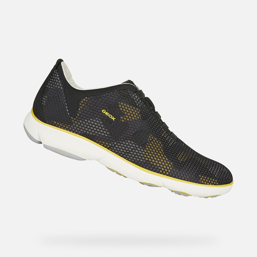 Geox Sneakers Navy/Yellow Nebula - Geox Mens Shoes - LWOVJT132